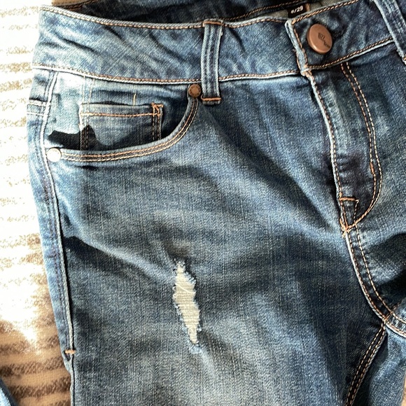 NWOT 1822 DENIM CATRIONA TENCEL DISTRESSED SKINNY JEANS SIZE 29/8 - Picture 3 of 5